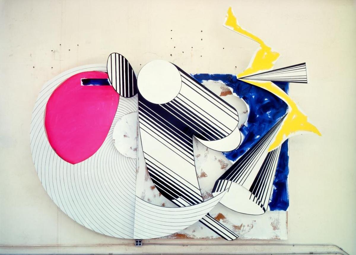 Frank Stella’s “Diavolozoppo (#2, 4x),” 1984. Mixed media on canvas. On display at NSU Museum of Art Fort Lauderdale through July 8, 2018.