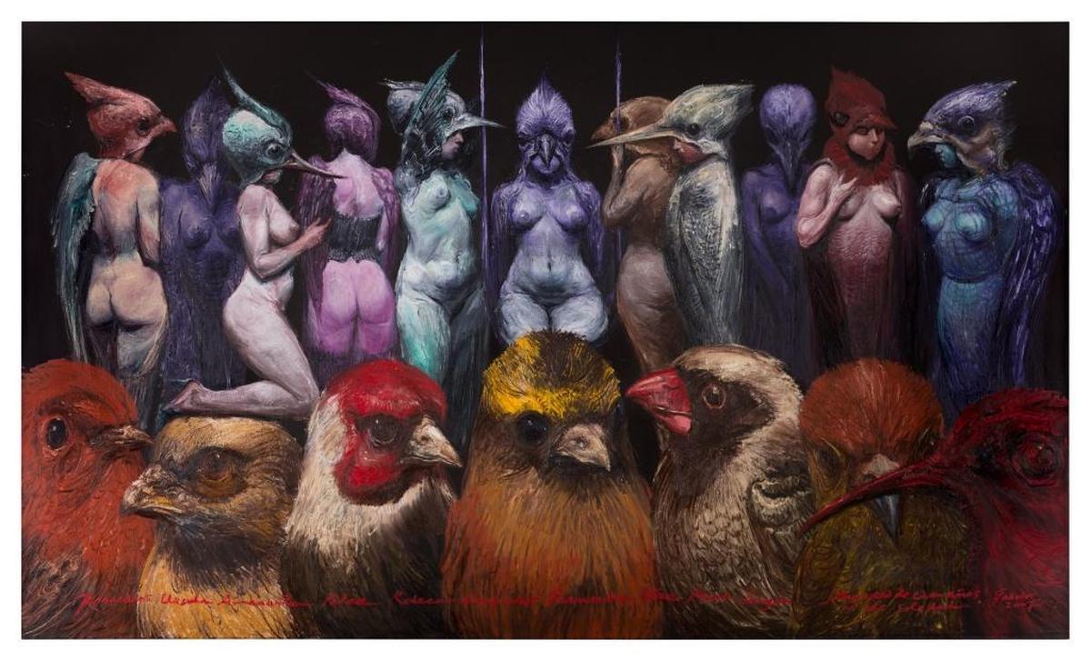 Roberto Fabelo, “Mujeres de ‘Cien años de soledad,’” 2007 (Women from ‘100 years of Solitude’) Gift to the Perez Art Museum Miami from Jorge M. Pérez. From the show “On the Horizon: Contemporary Cuban Art from the Jorge M. Pérez Collection” at PAMM through Sept. 10, 2017.