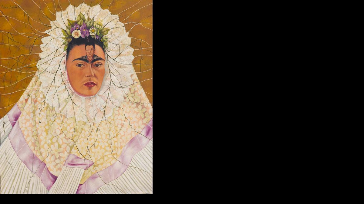 
Frida Kahlo’s 1943 self-portrait ‘Diego on My Mind’ is part of an exhibition at the NSU Art Museum Fort Lauderdale.
