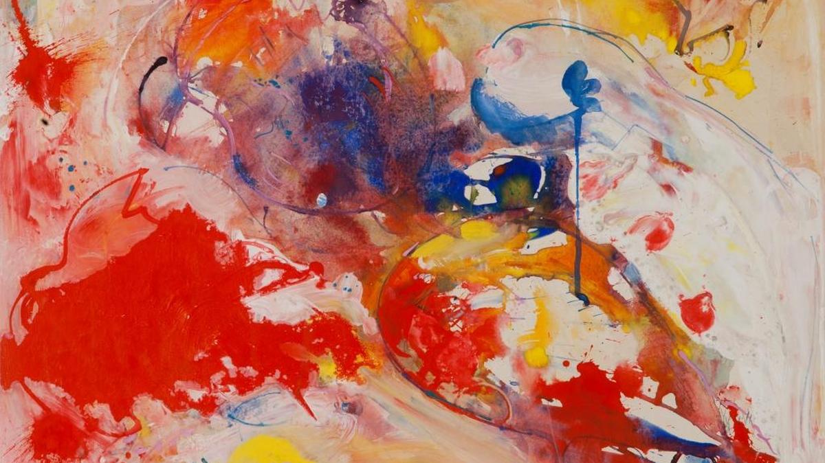 Hans Hofmann’s “Out of This World” 1945. Gift of Dr. Paul Lambert Schmitz. At the Patricia and Philip Frost Art Museum, Florida International University through Jan. 3, 2016. Works by Hans Hofmann used with permission of the Renate, Hans and Maria Hofmann Trust.