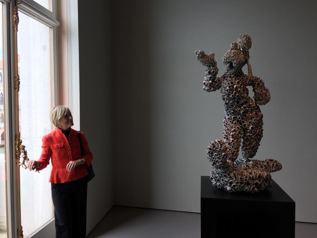 Damien Hirst’s controversial “Treasures” exhibit at Palazzo Grassi features “artifacts” such as this Goofy statue.