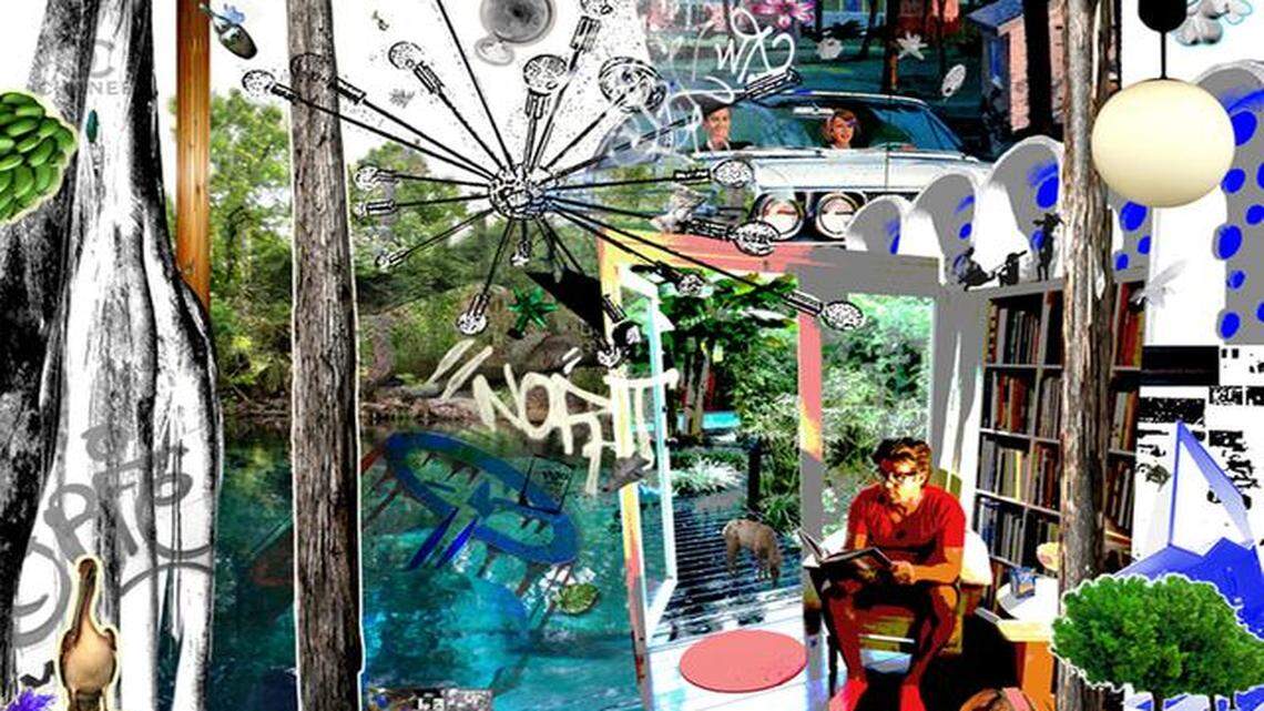 
Carlos Betancourt’s “El Portal I, 2011.” C-print surfaced mounted on Plexiglas; 108 x 72 inches.
