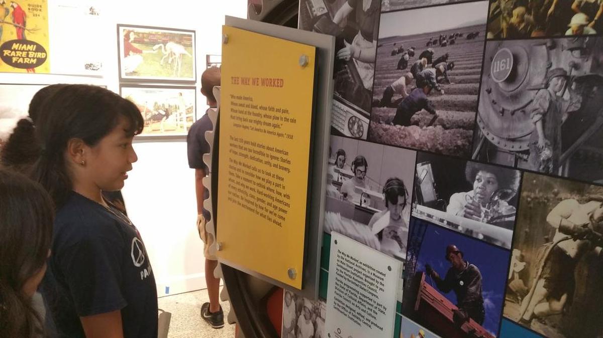 
One of the goals of inviting students to see the exhibit is to have today’s children view how labor has changed throughout the past 150 years.
