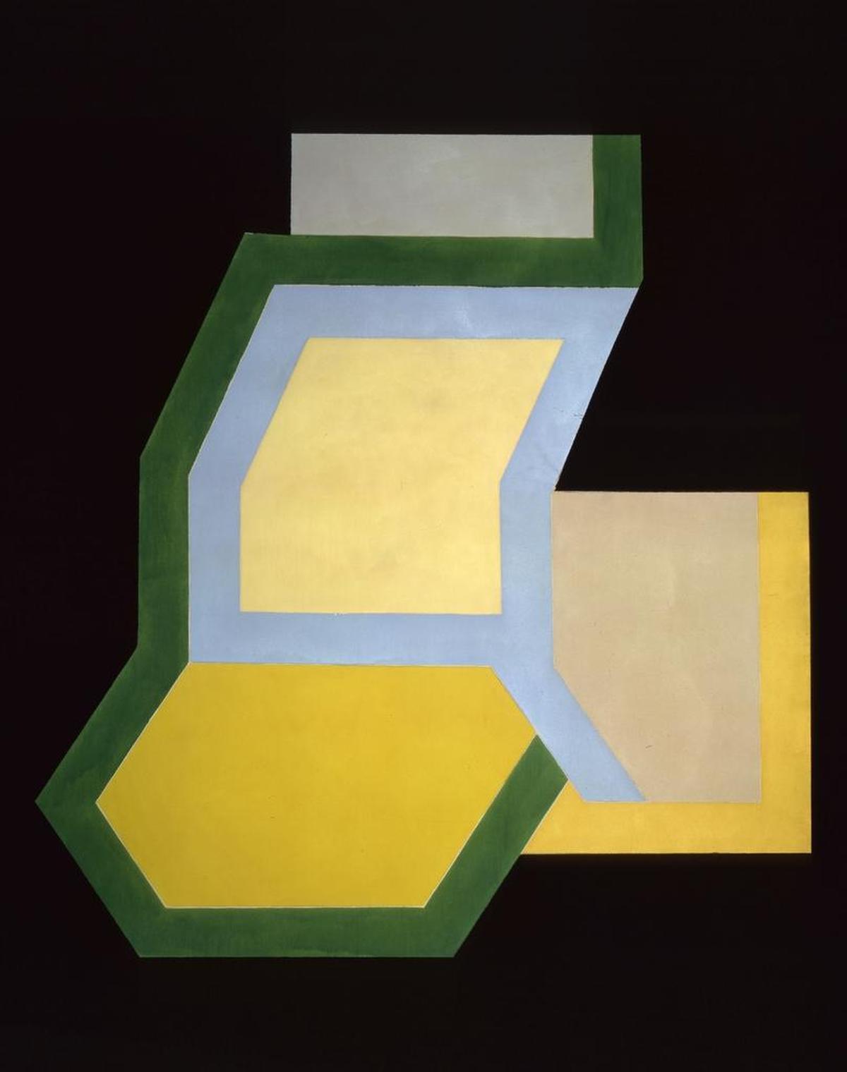 Frank Stella’s “Sunapee II,” 1966. Alkyd and epoxy paint on canvas. On display at NSU Museum of Art Fort Lauderdale through July 8, 2018.