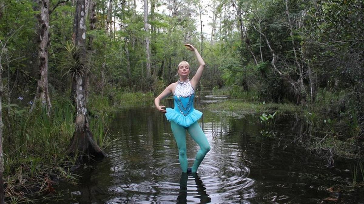 
Everglades images like this film still from Christina Pettersson’s 2015 work ‘I am my own circus, I am my own legend’ will get more prominent exposure if an AIRIE Wild Billboards public art project is successful.

