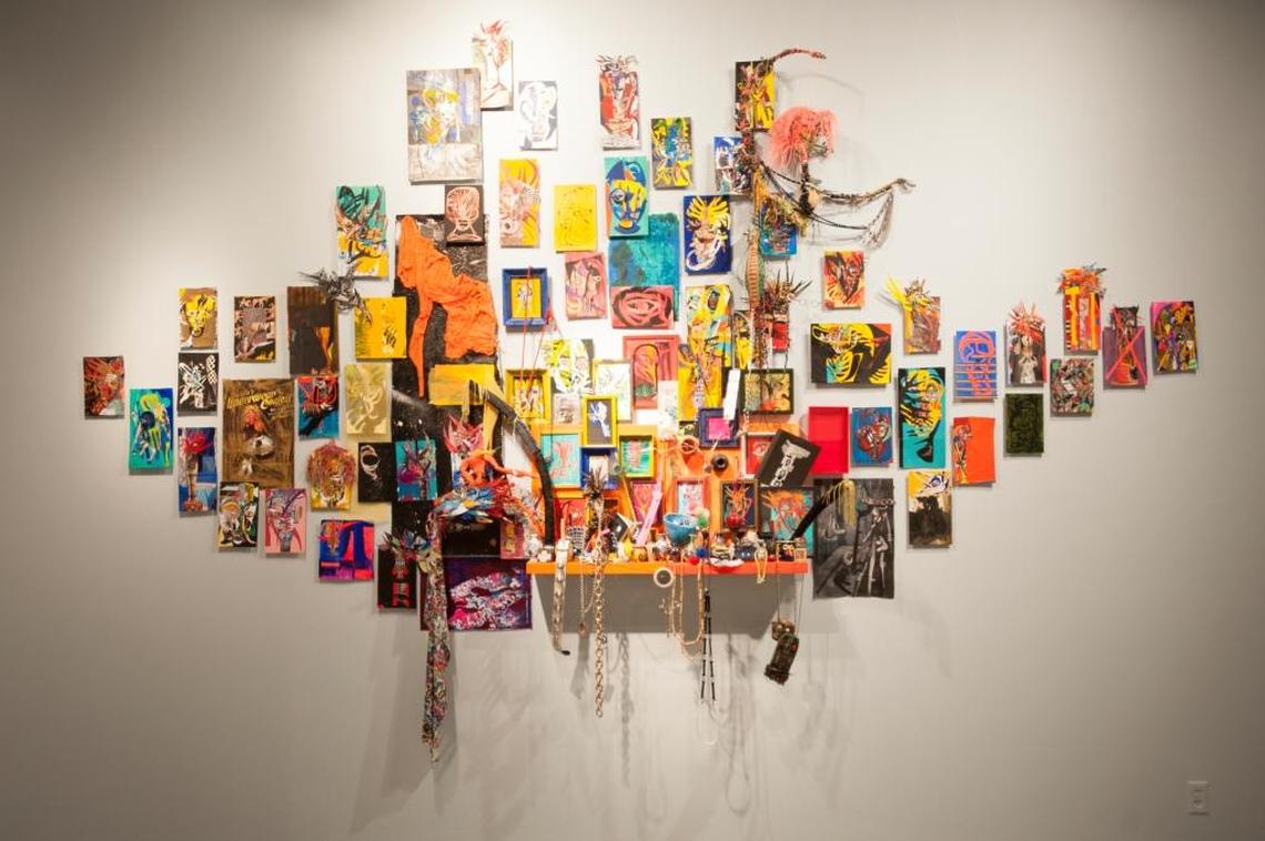 Pepe Mar’s altar installation, on display through August 6 at MOCA-North Miami as part of the South Florida Cultural Consortium show.