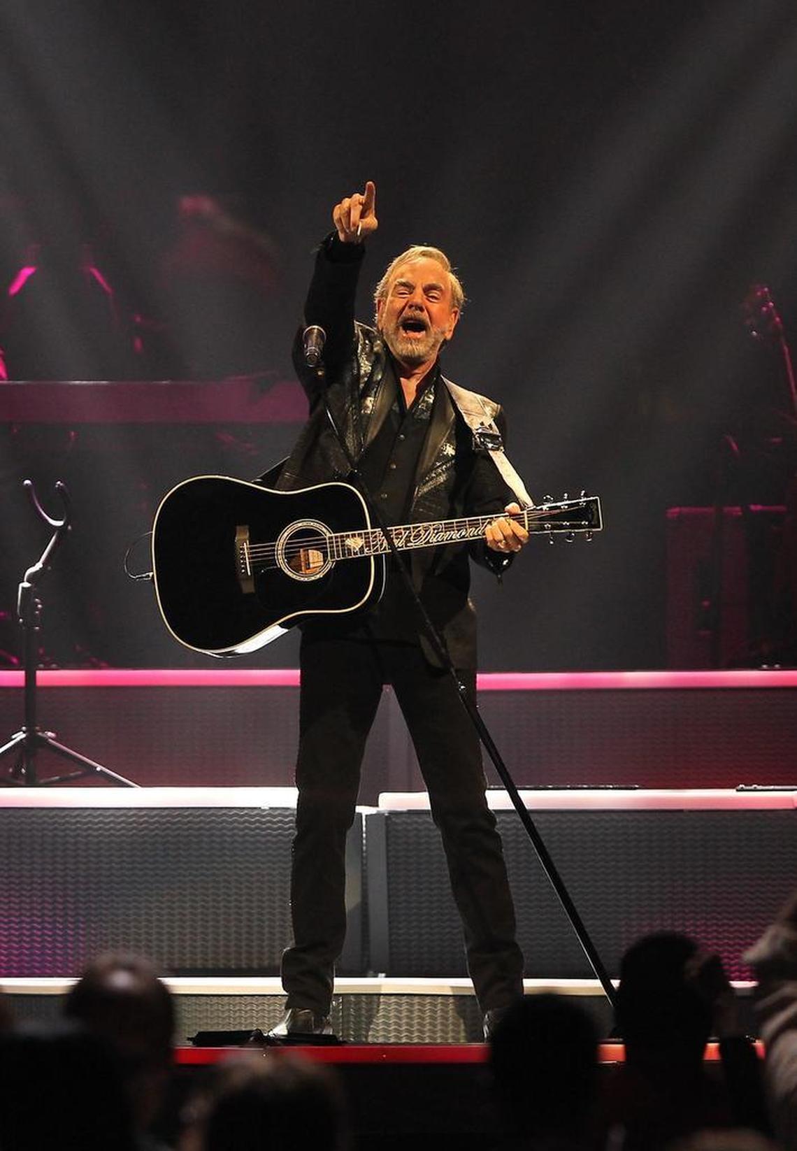 Neil Diamond, 76, seems to have as much fun as his audience as he performs on his 50th Anniversary Tour at Sunrise's BB&T Center on Wednesday, April 26, 2017.