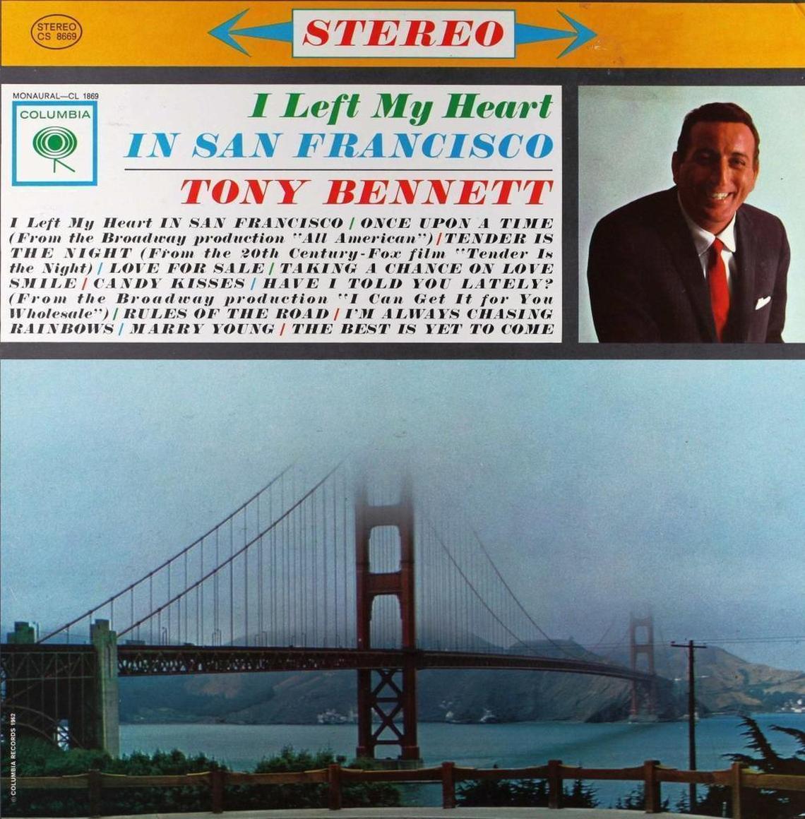 Tony Bennett’s ‘I Left My Heart in San Francisco’ album includes the title track hit single.