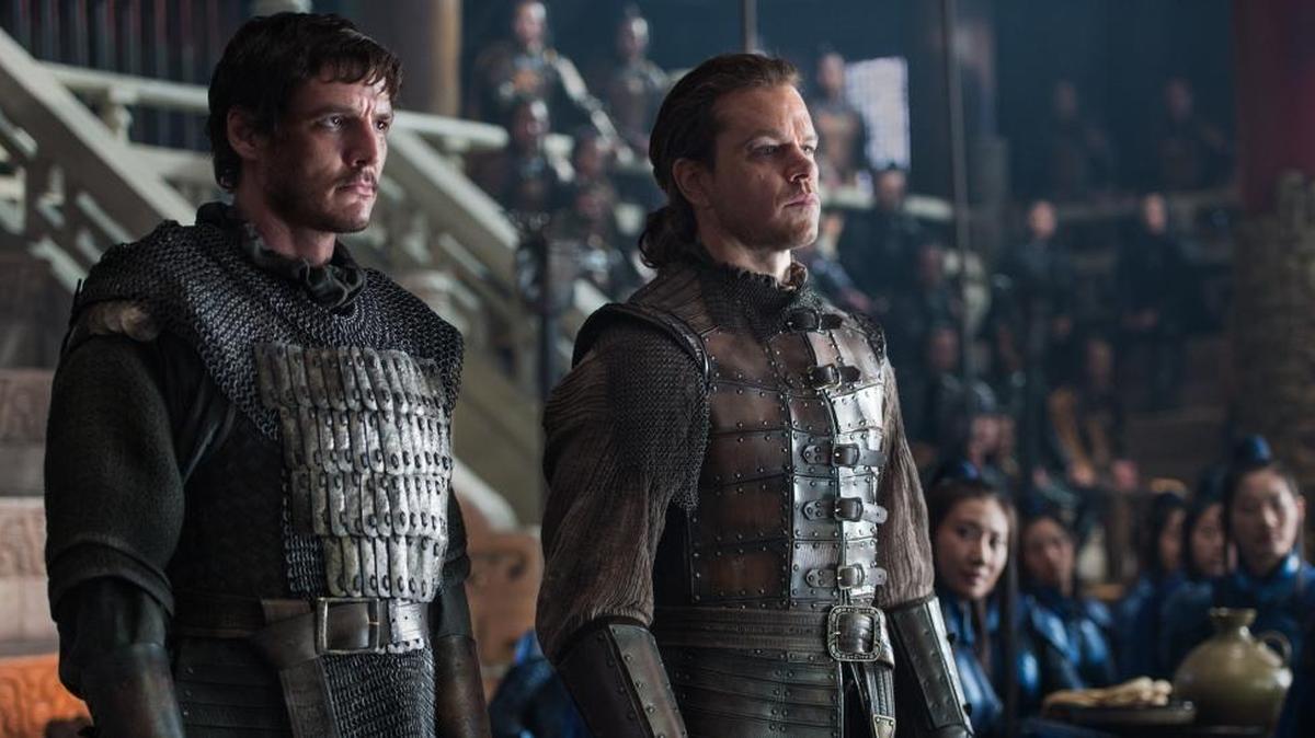 Pedro Pascal and Matt Damon in a scene from ‘The Great Wall,’ a big-budget action-adventure shot in China by director Zhang Yimou.