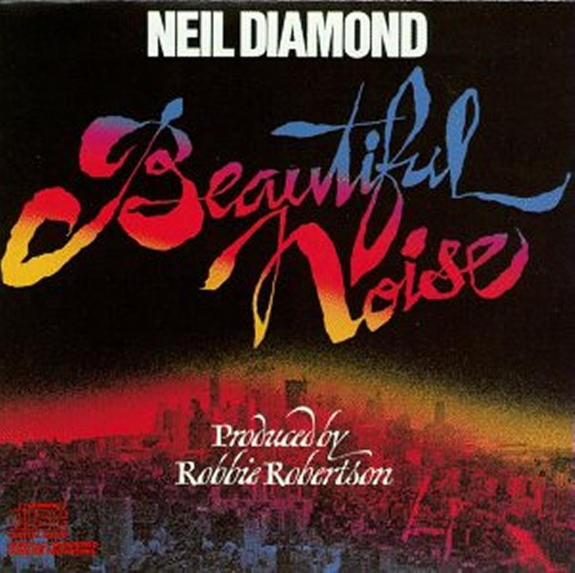 Neil Diamond’s “Beautiful Noise” LP cover.