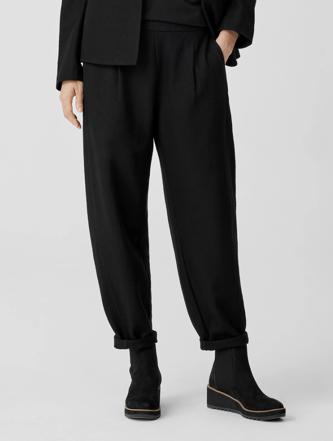 UNIQLO Satin Drape Straight Pants