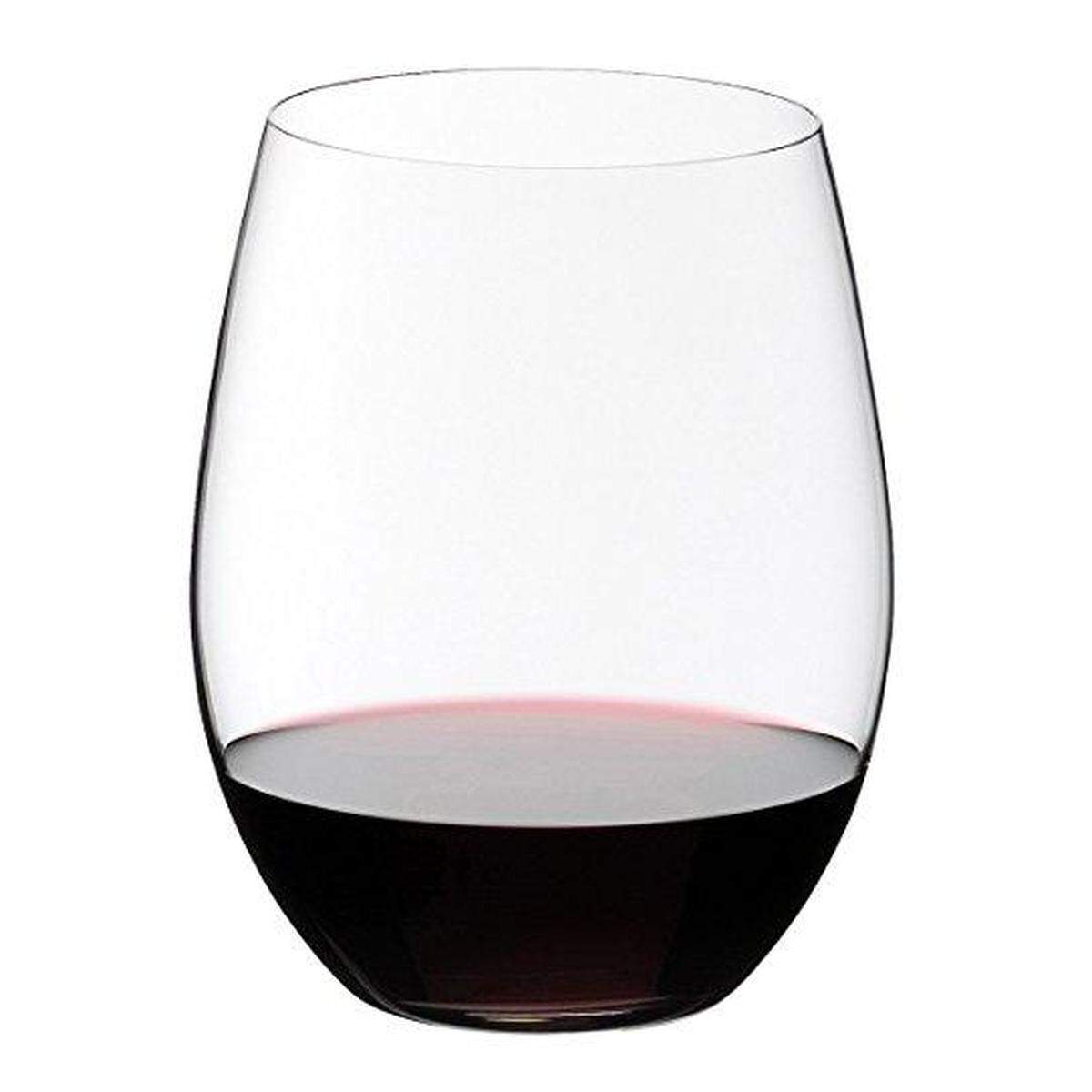 How chic? Stemless wine glasses from Riedel.