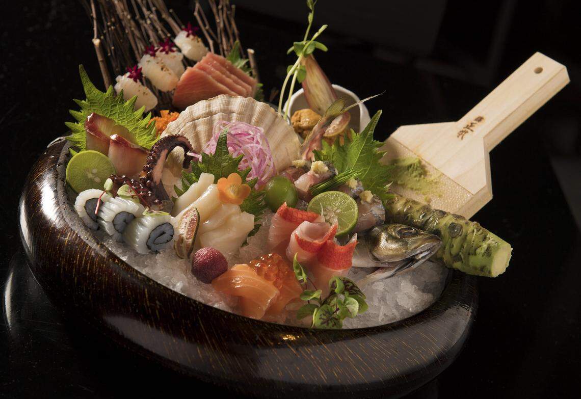 Sashimi awaits at Katsuya, the 14th of its kind worldwide.