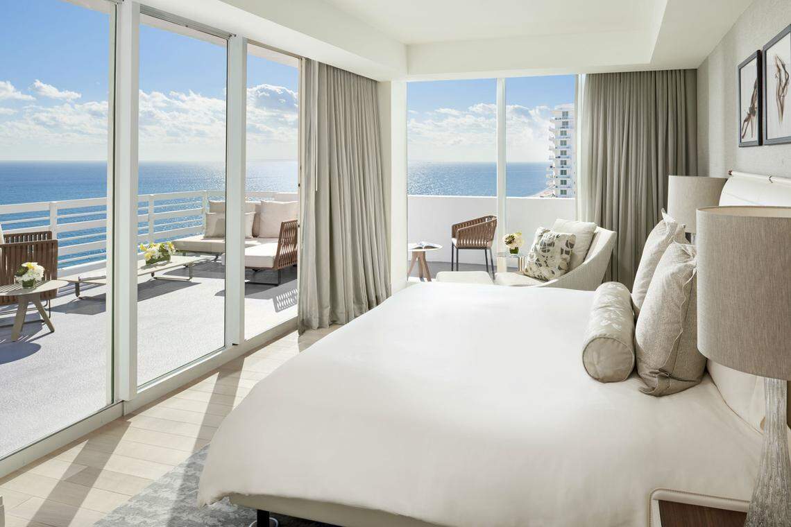 La Ciel suite at Fontainebleau Miami Beach.