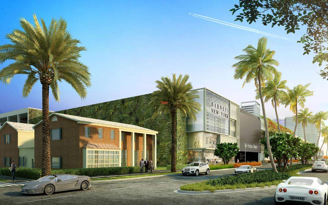 A rendering of what Barneys New York will look like when it opens at Bal Harbour Shops in 2023.