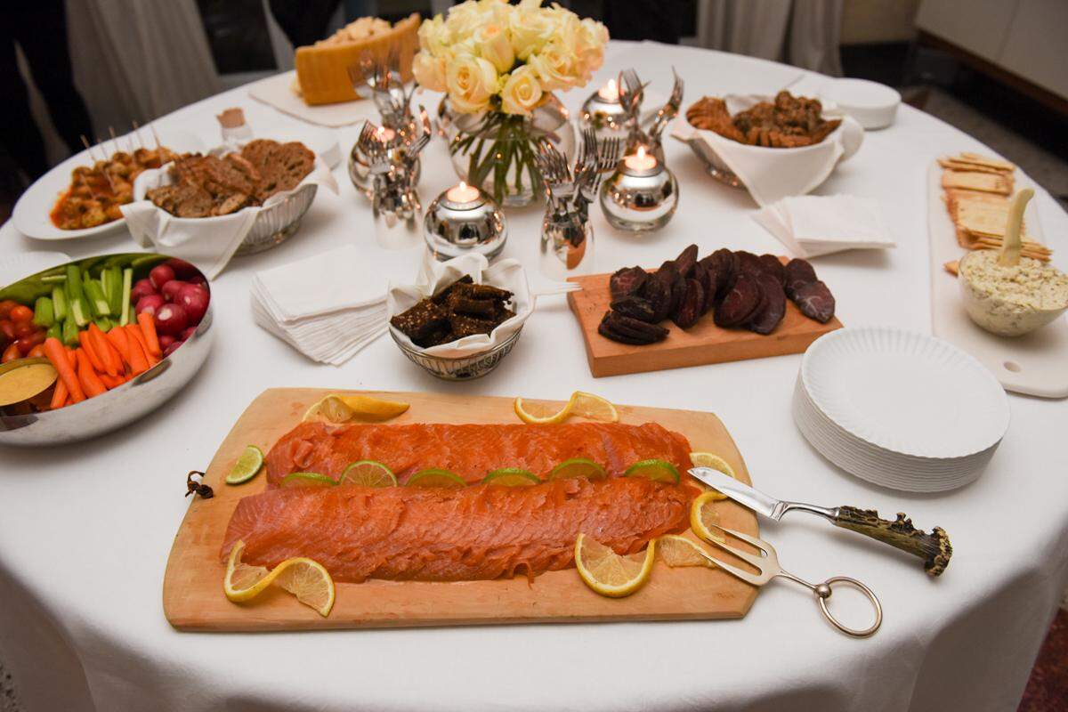 A spread of delicacies at the Ala von Auesperg event in Miami Beach.