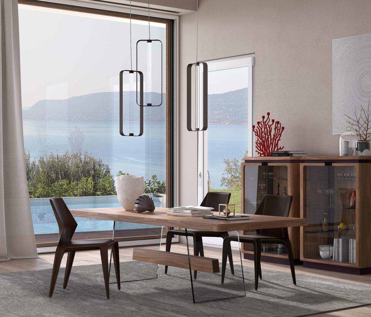 Phantom table by Natuzzi Italia.