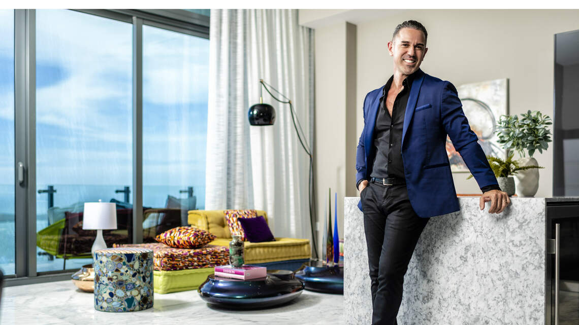 Hernan Arriaga is a Miami interior designer with a global sensibility