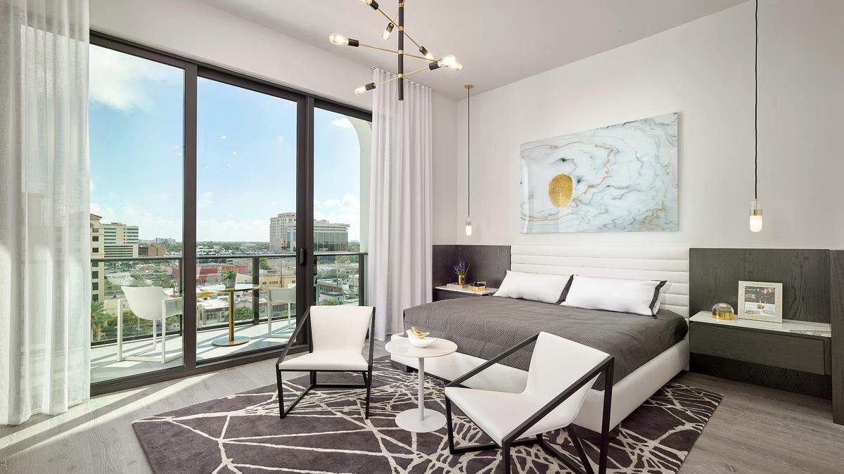 A model residence at Giralda Place in Coral Gables, designed by B+G Design Inc.
