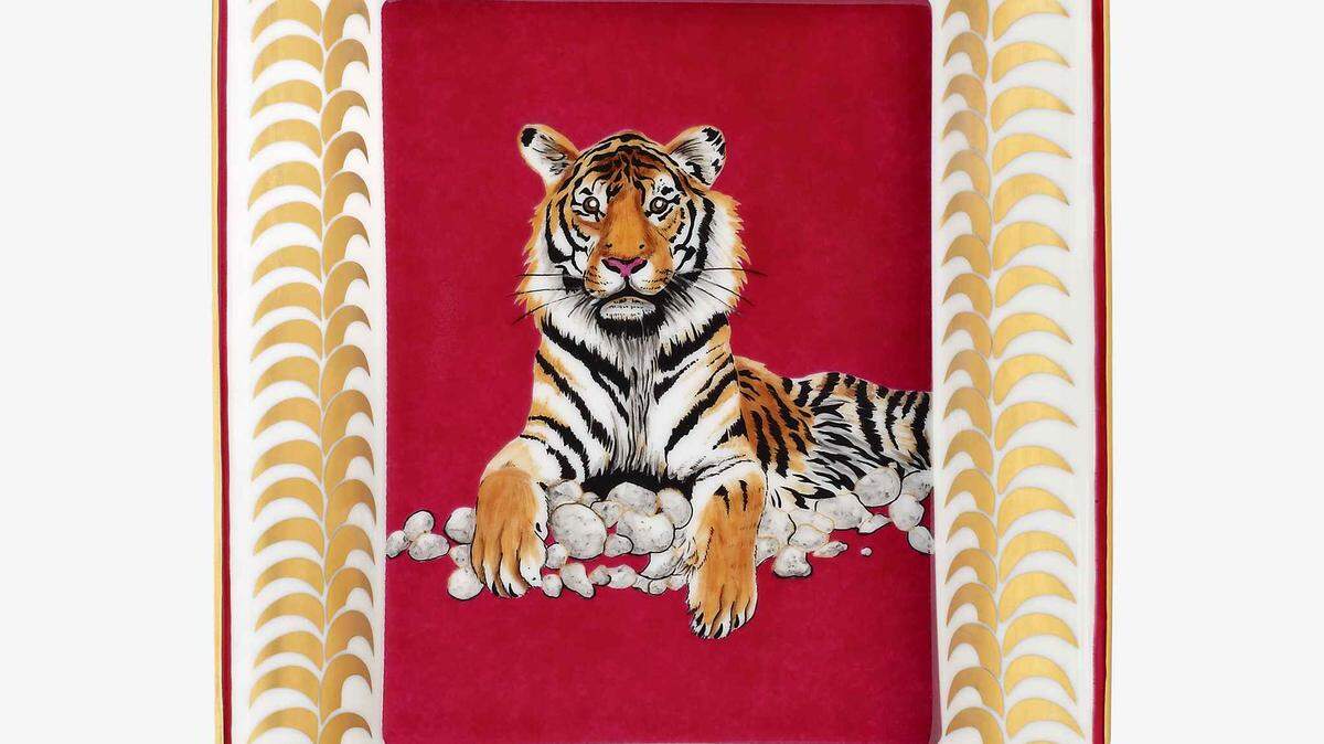 The Tigre Royal Change Tray by Hermes.