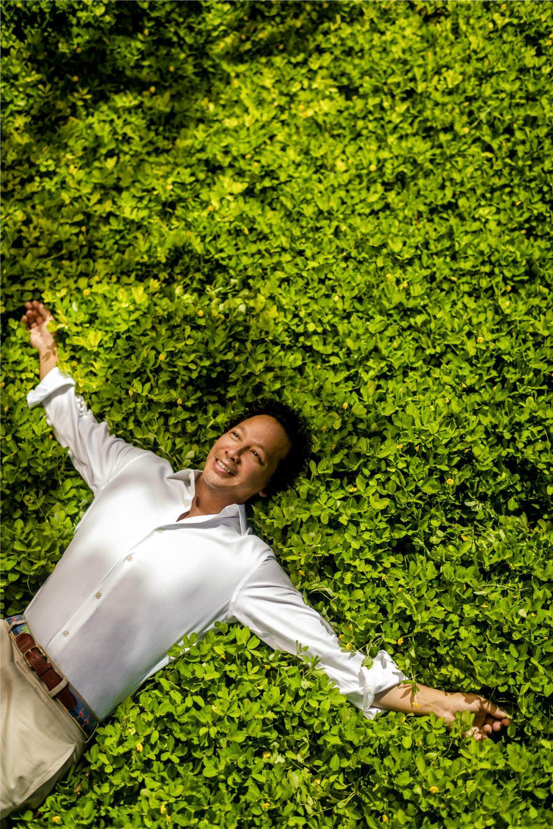 Fernando Wong’s first job in the United States was digging ditches on a landscaping crew. He learned English by watching 'South Park.' Photograph by Nick Garcia for INDULGE.