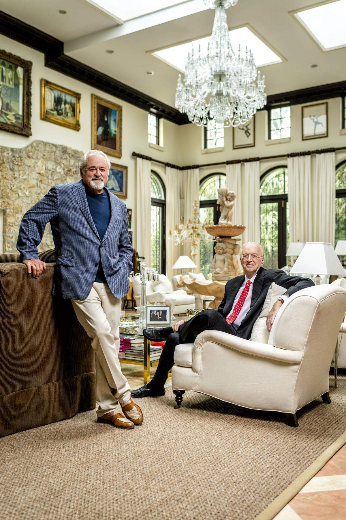 Stuart Grossman, left, and Roy Black, at Black's home. Photograph by Nick Garcia.