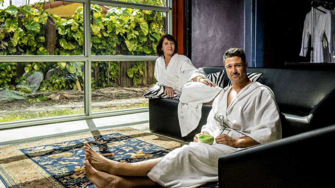 For every bathrobe they sell, this mother-son duo provides clean water to a family in need