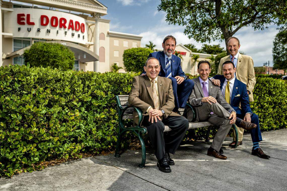 The Capó brothers of El Dorado Furniture in Miami, which celebrates its 50th anniversary in 2017. Photograph by Nick Garcia for INDULGE.