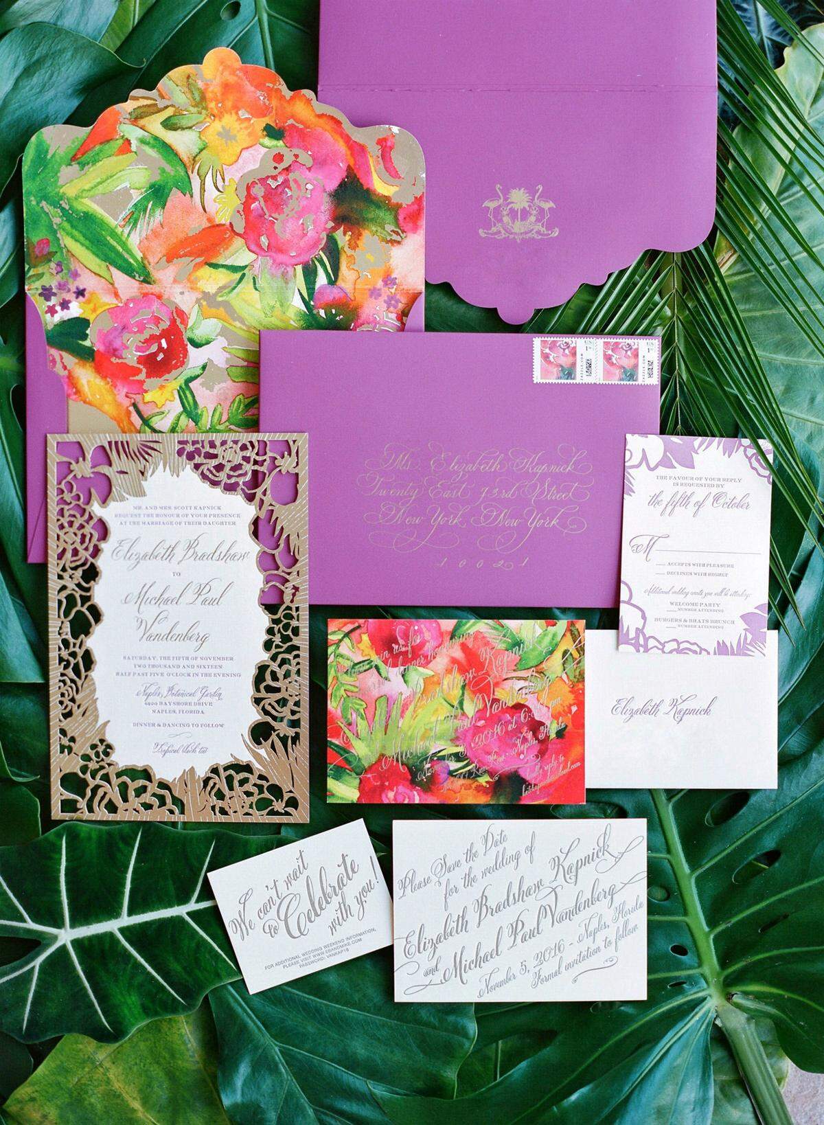 Invitations from Ceci New York.