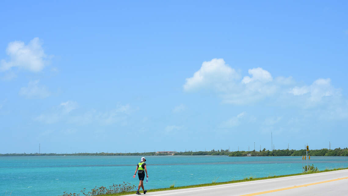 Marathon runner takes on Keys100 to bring in big bucks for The Childhood Cancer Project
