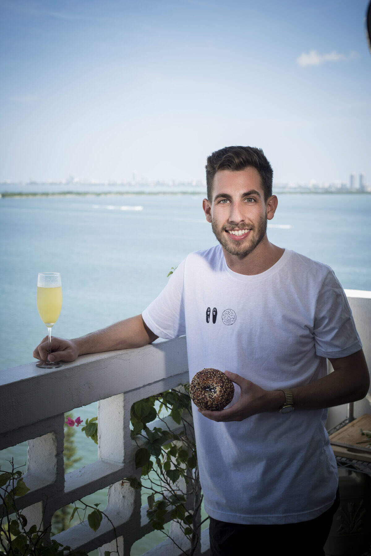 Mattheson Koche is the mad genius behind Miami’s El Bagel. Photograph by Felipe Cuevas.