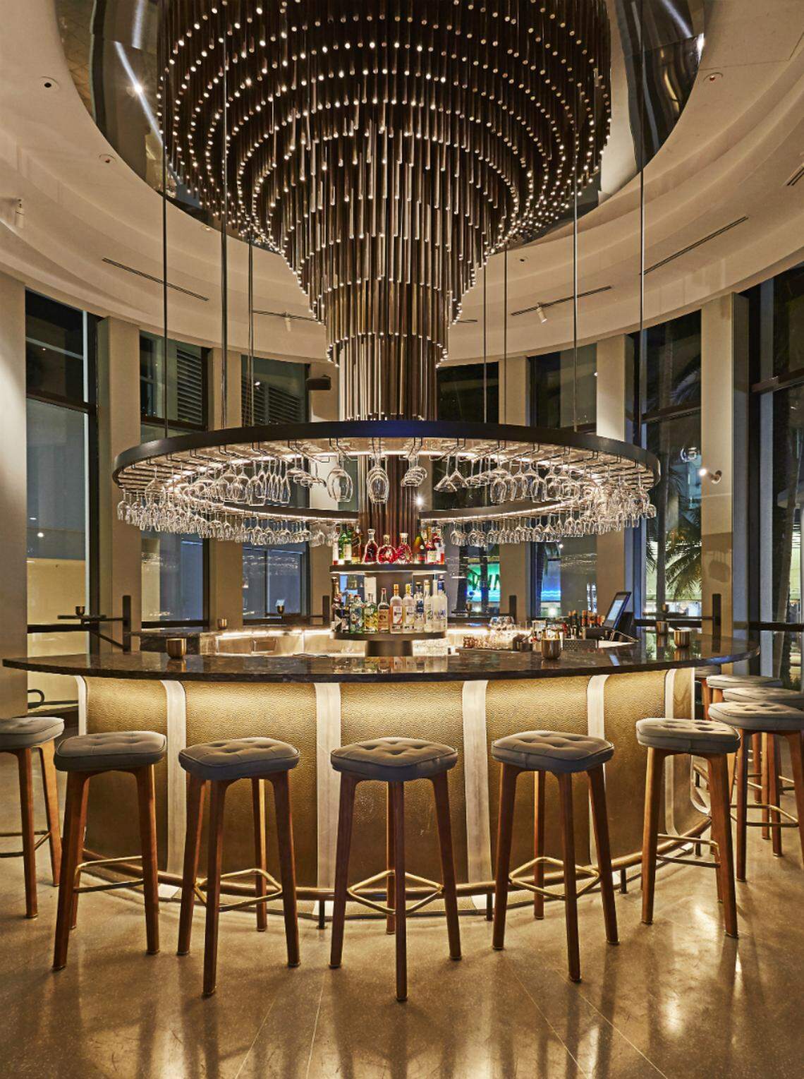 Tatel in Miami Beach has a stunning bar.