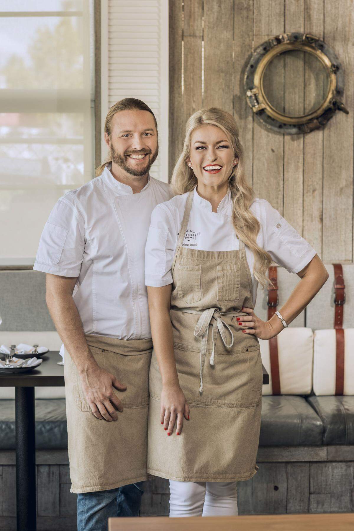 Chefs Jeff McInnis and Janine Booth. Photograph by Felipe Cuevas.