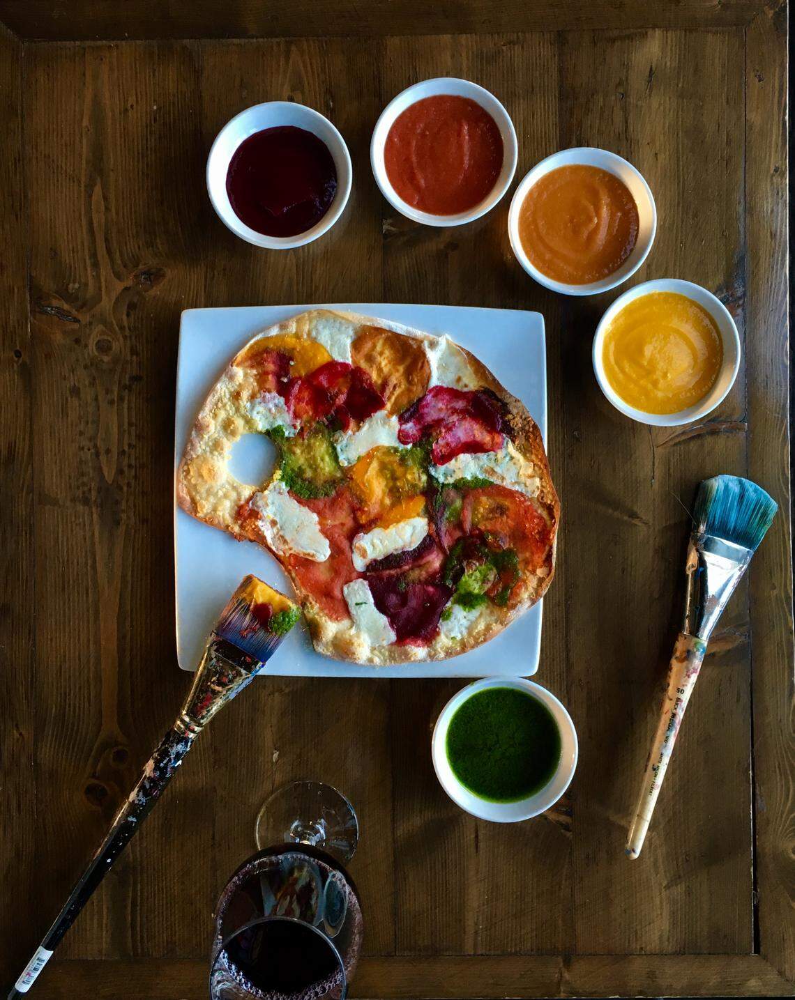 Paint Palette Pizzetta at R House in Wynwood.