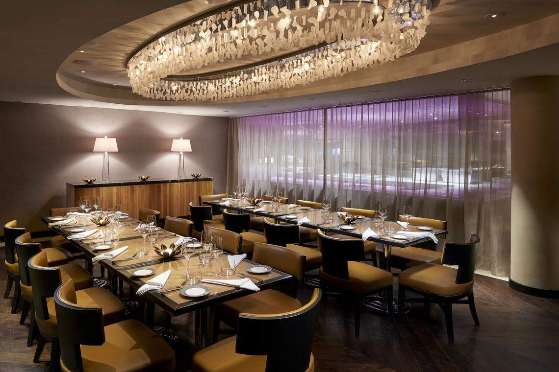 StripSteak's private dining room allows guests a clear view of the kitchen action.