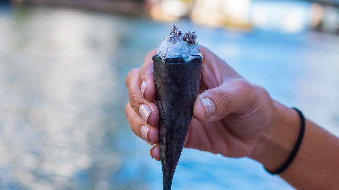 Waterfront dining - boat optional - at Elcielo Miami.