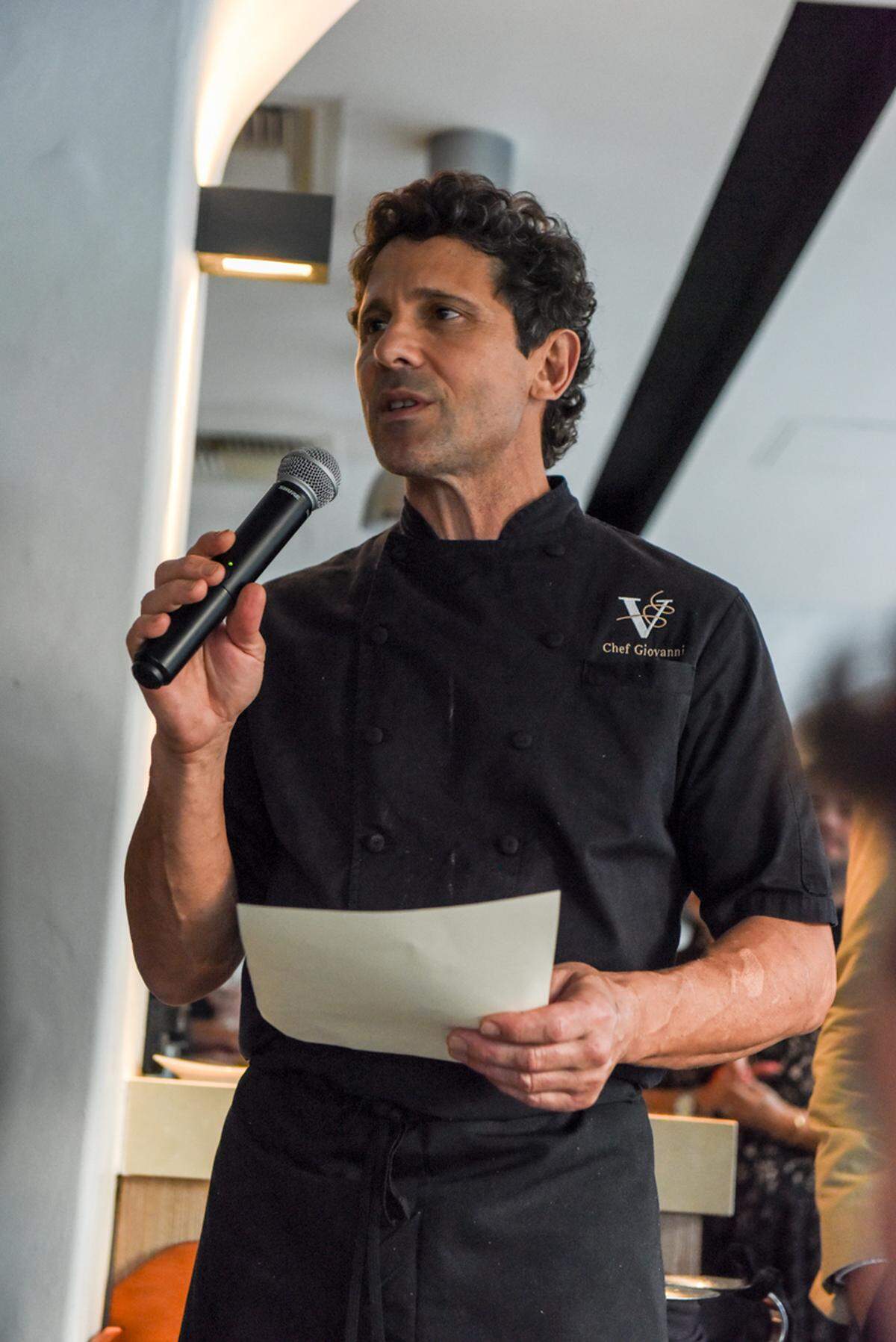 Chef Giovanni Rocchio of Valentino Cucina Italiana. Photograph by Carina Mask.