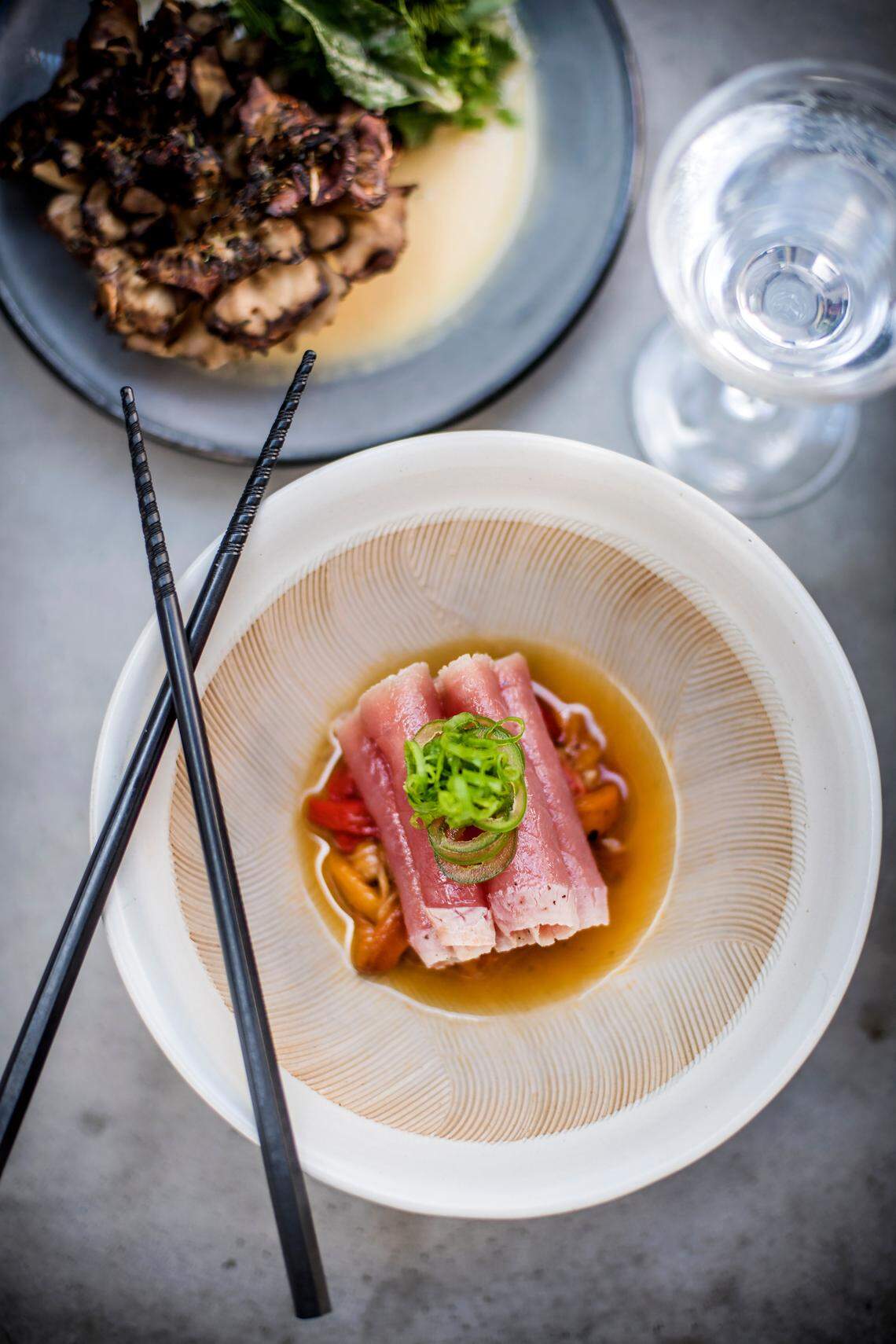 Tuna Tataki from KYU restaurant in Wynwood. Photograph by Felipe Cuevas.