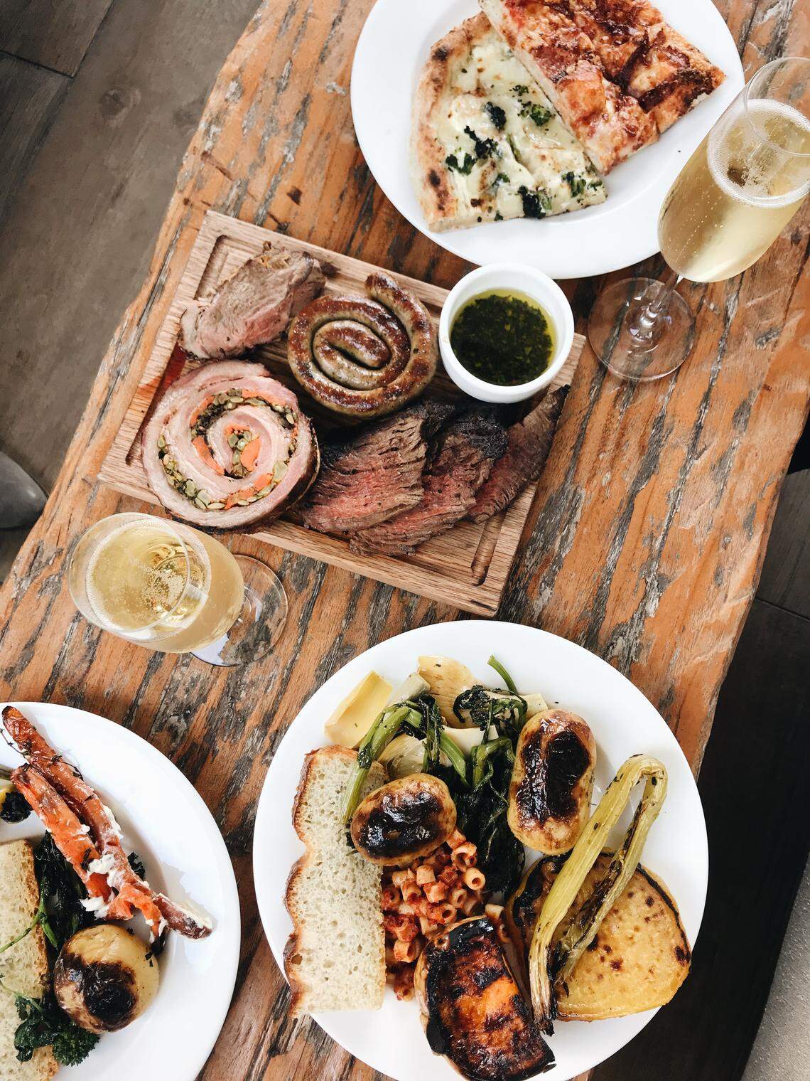 Grilled meats are the star at Quinto la Huella’s brunch.