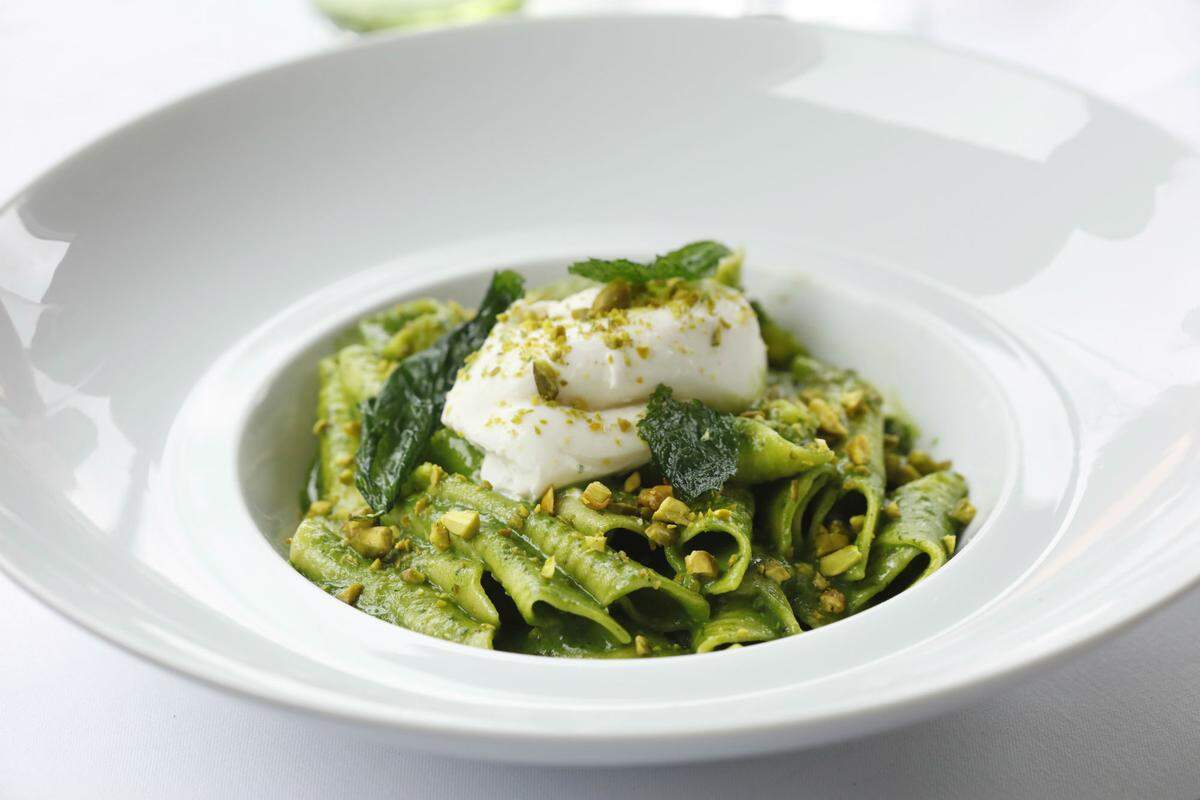 Garganelli from Daniel Boulud's Boulud Sud restaurant, opening in downtown Miami. Photograph by Melissa Hom.