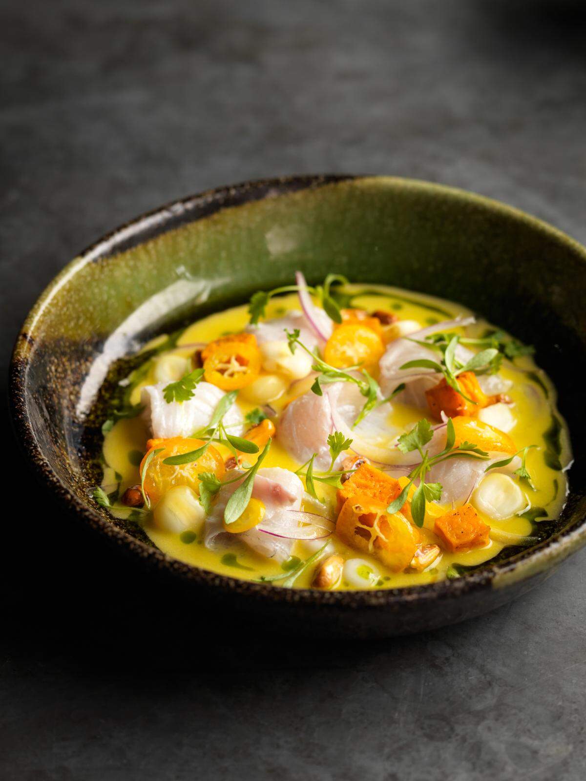 Sea bass ceviche at Chotto Matte on Lincoln Road in Miami Beach.