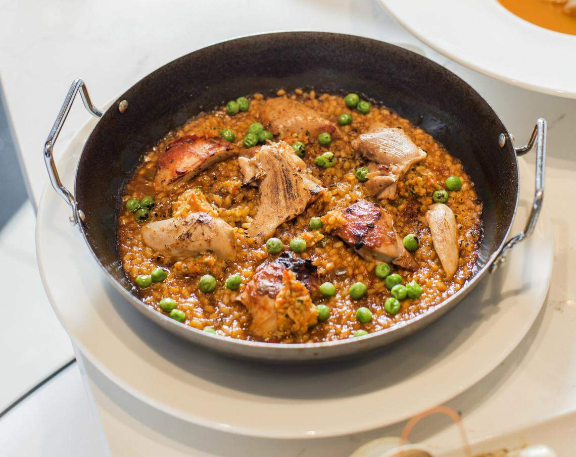 Arroz con Pollo at Estefan Kitchen in the Design District. Photograph by Felipe Cuevas.