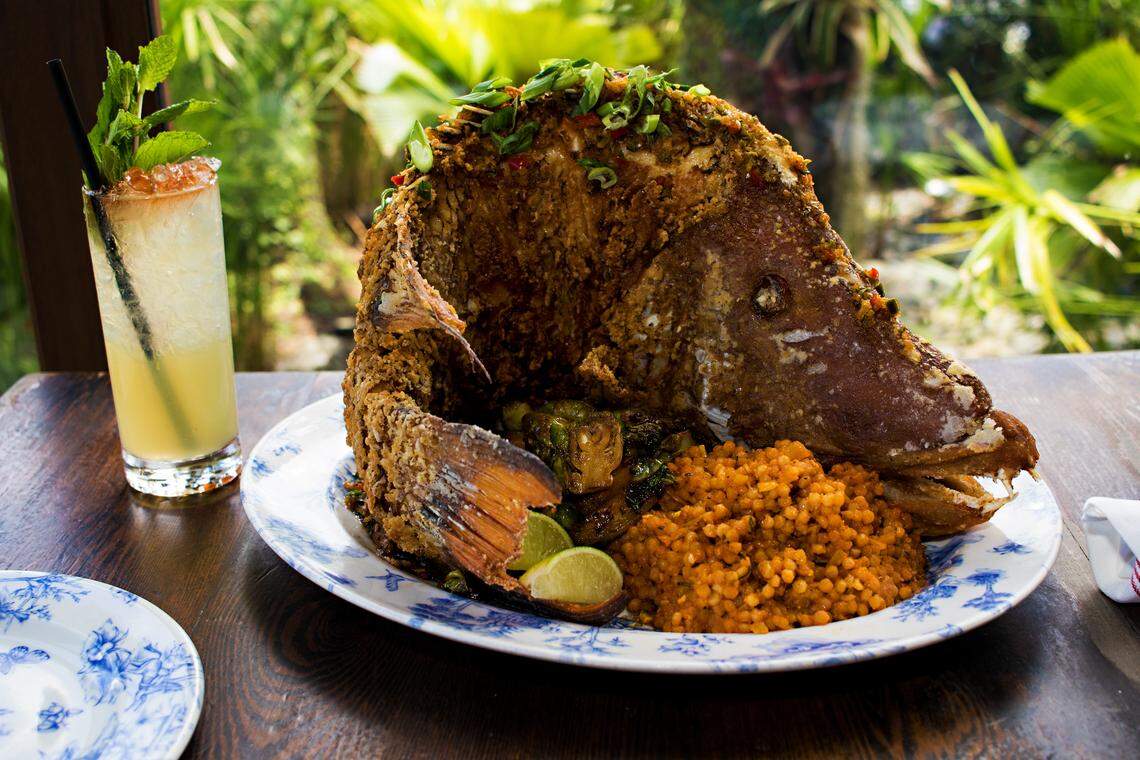 Hogfish fresh from the Florida Keys at Finka Table &amp; Tap.