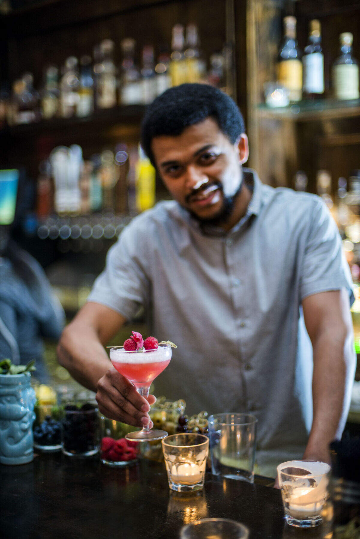 Bay Club is Lucali's sister bar. Photograph by Felipe Cuevas.