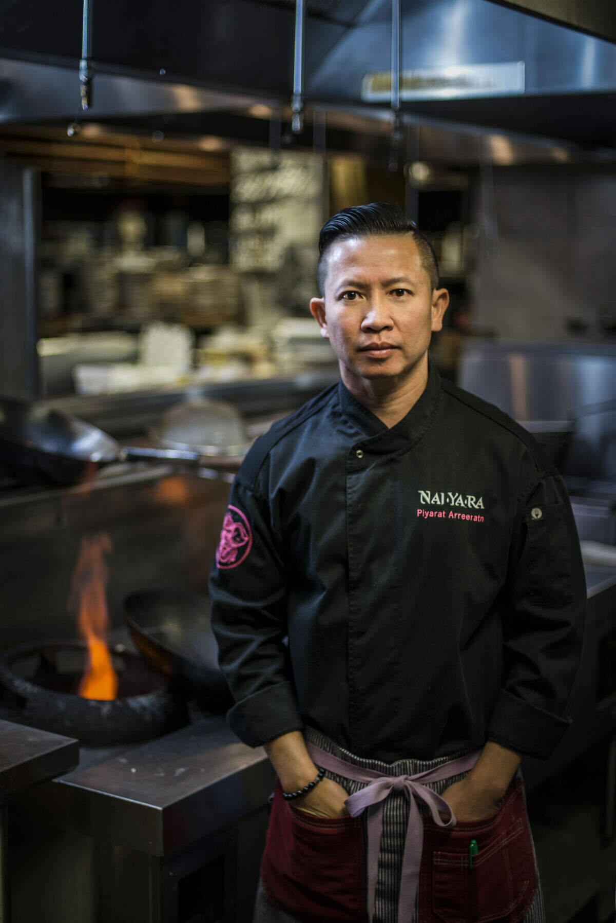 Chef Piyarat Potha Arreeratn, aka Chef Bee, at Naiyara. Photograph by Felipe Cuevas.