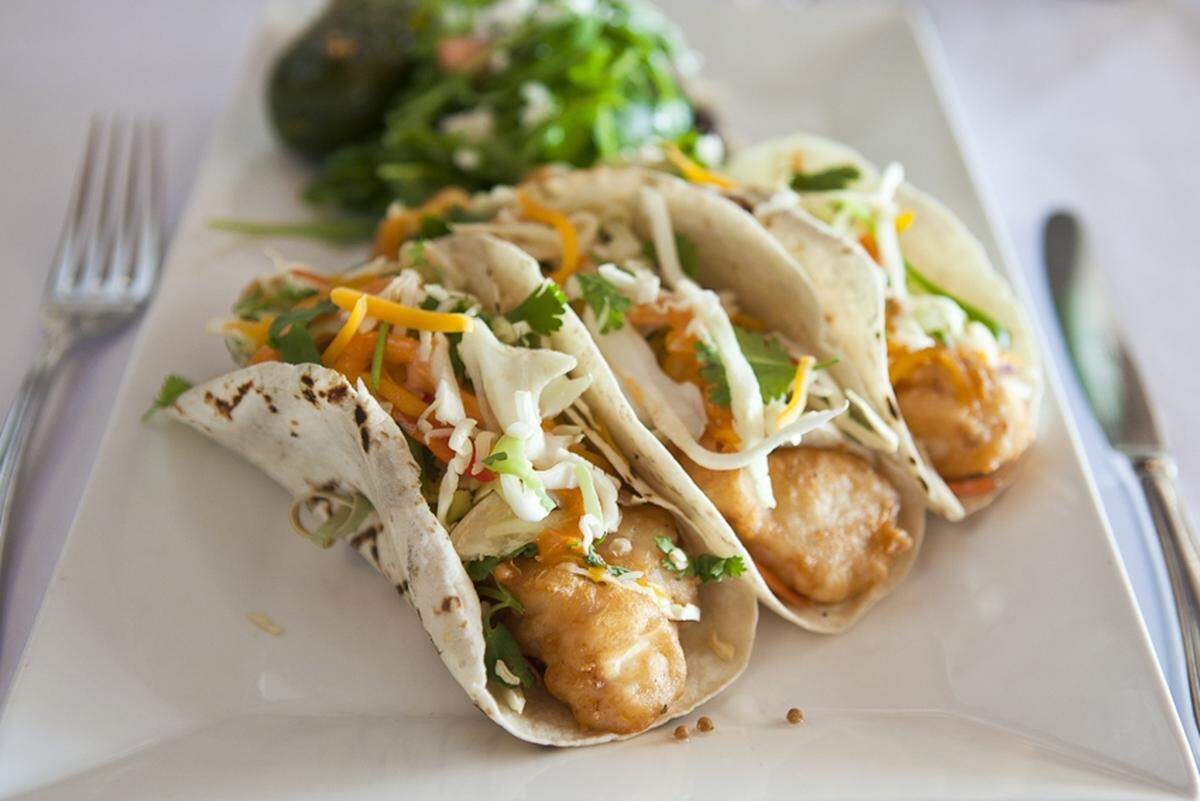 Fish tacos at Latitudes in Key West.