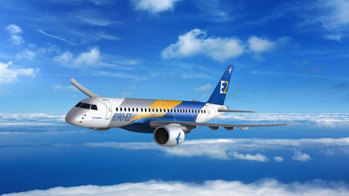 INDULGE rides along on the inaugural flight of Embraer’s Profit Hunter E190-E2 jet