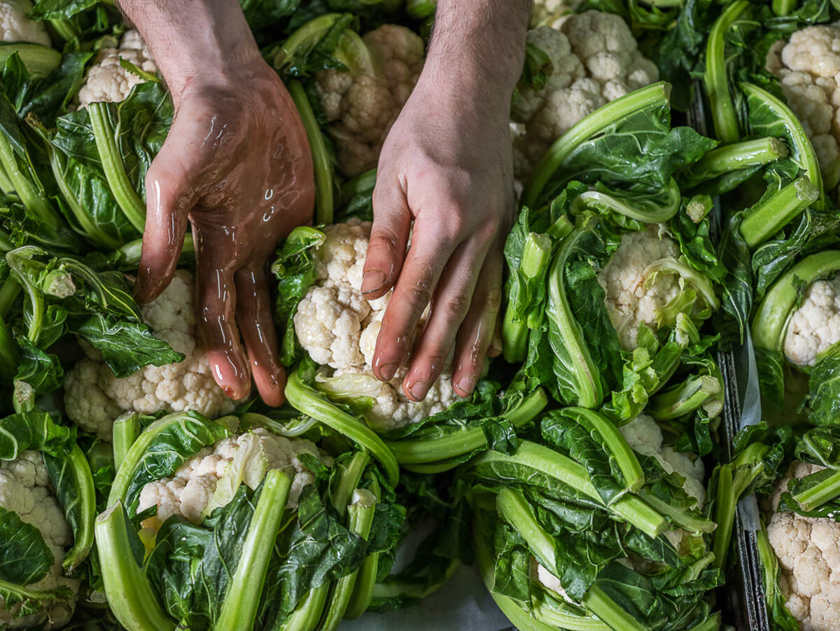 Chef Eyal Shani is credited with starting a worldwide cauliflower craze with his whole-roasted version at North Abraxas in Tel Aviv. Photograph by Anatoly Michaello.