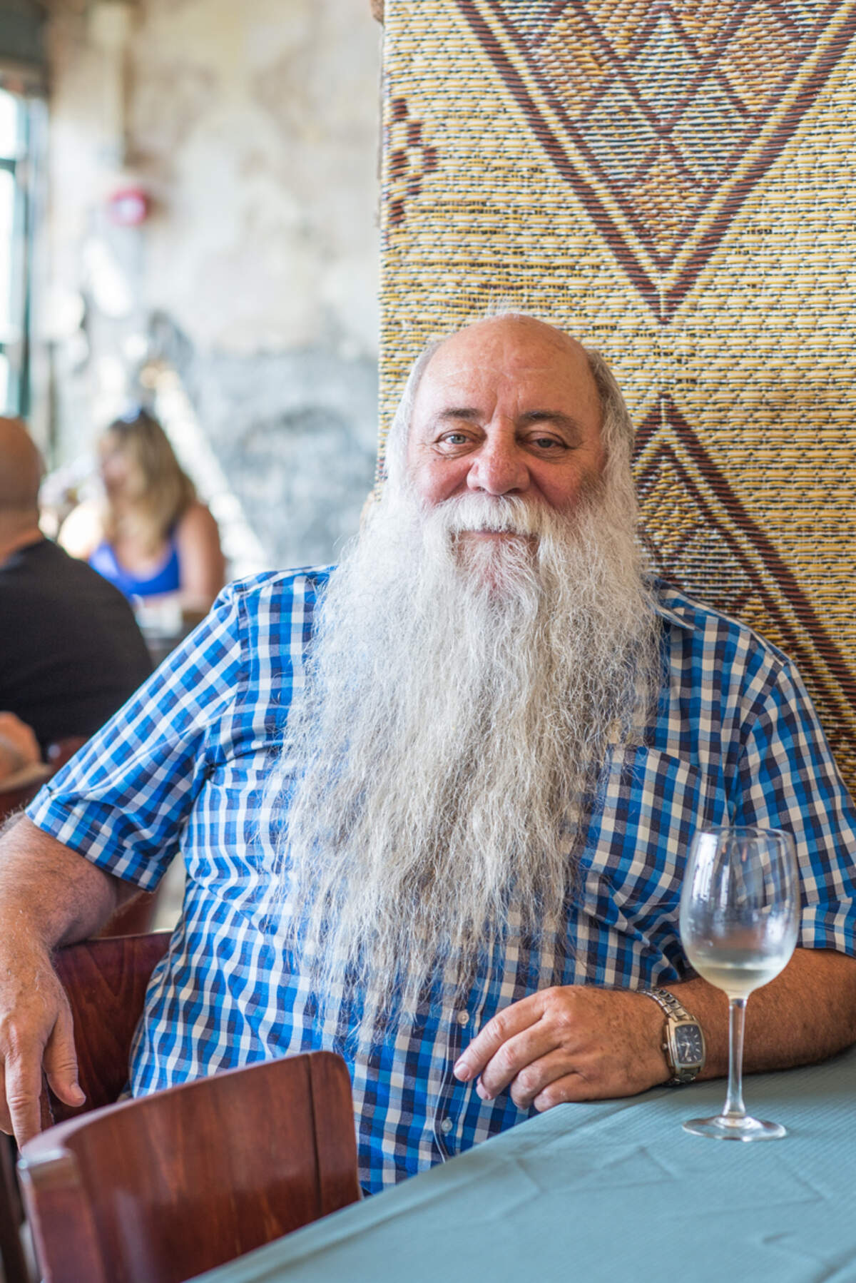 Uri Jeremias is the proprietor of Uri Buri Seafood Restaurant and Efendi Boutique Hotel in Akko, also spelled Acre. Photograph by Sivan Askayo.