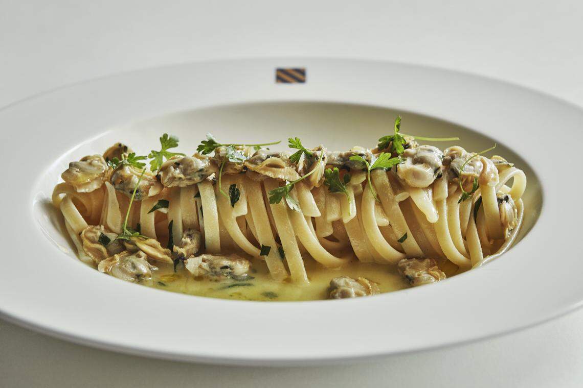A fresh pasta dish at Le Sirenuse.